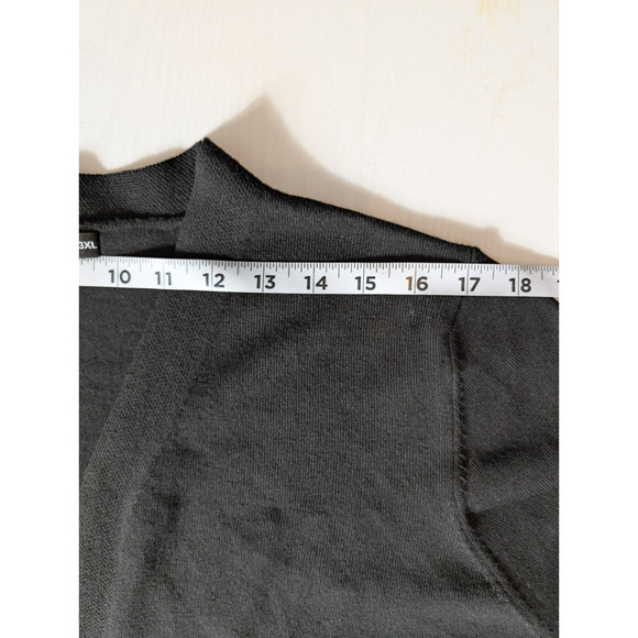 Shein Curve Womens 3XL Black Open Front Drape Cardigan Long Sleeve Plus Size - Picture 8 of 14